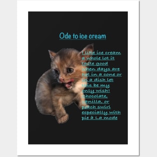 Ode to ice cream @jellybeanntraveler Posters and Art